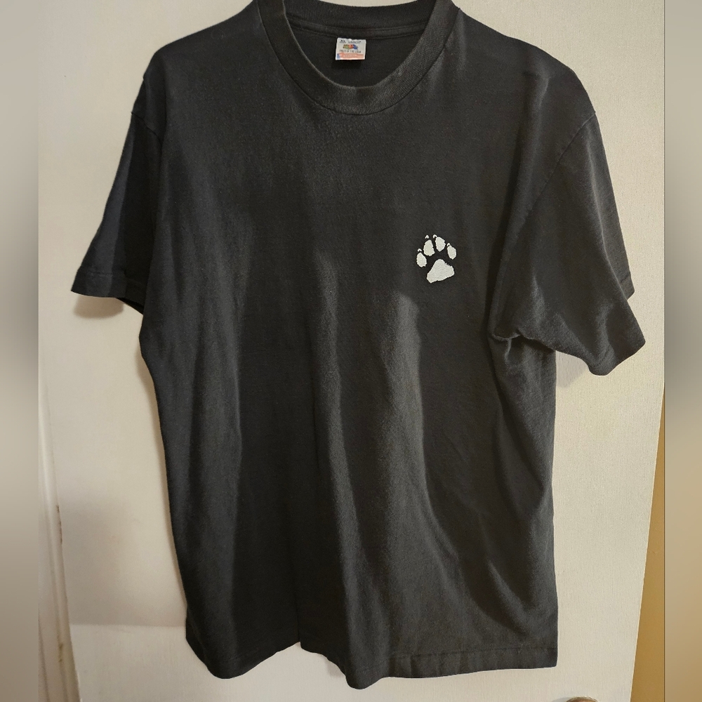 Vintage The Dawg Fruit of the Loom Black T-Shirt